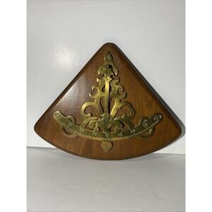 Nautical Mariner's Quadrant Scale Pendulum Inclinometer Brass Ship Mounted Decor